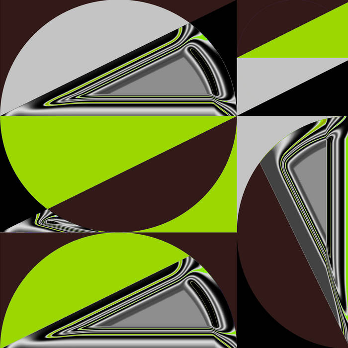 Green, pink and brown geometric cover artwork for a FLAWS release on FLOAT Records.